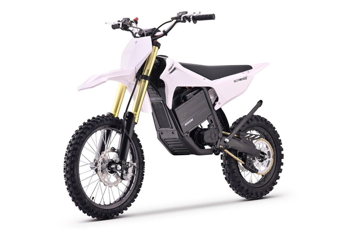 Crossfire ECR8000 White Electric Motorbike
