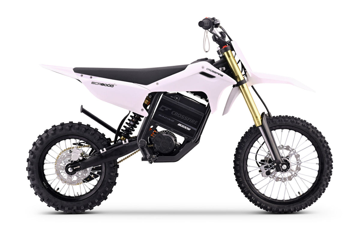 Crossfire ECR8000 White Electric Motorbike